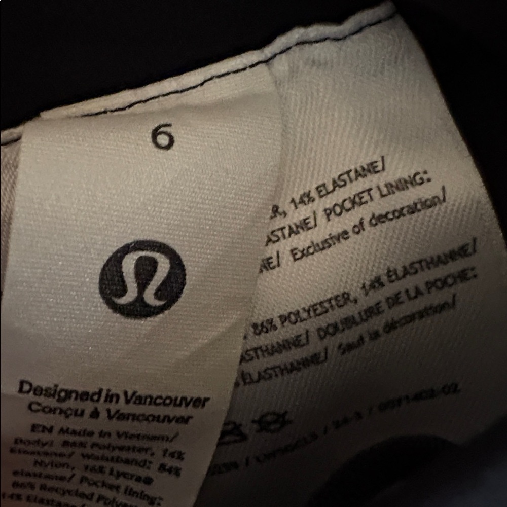 lululemon athletica Black and White Track Pants - Picture 2 of 8